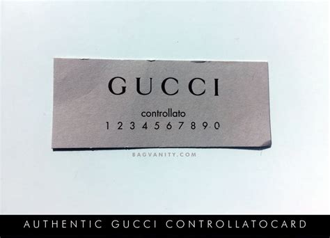 controllato gucci card|how to authenticate gucci shoes.